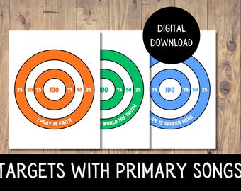 LDS Primary Sing Time Target Game: 2026 Kom och följ mig-sånger (digital nedladdning)