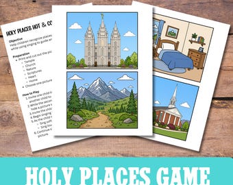 Holy Places | LDS Singing Time | Low Prep Hot and Cold Game