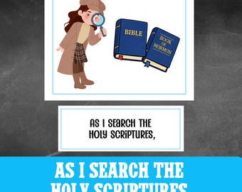 As I Search The Holy Scriptures LDS Singing Time Game (PDF File)