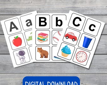 Beginning Sound Match: Preschool Letter Learning (Digital Download)