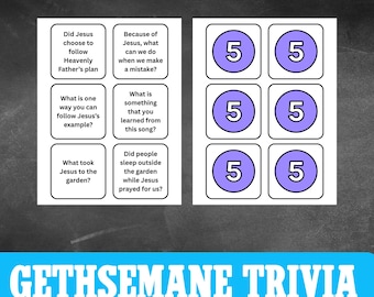 Gethsemane LDS Singing Time Trivia Game (PDF File)