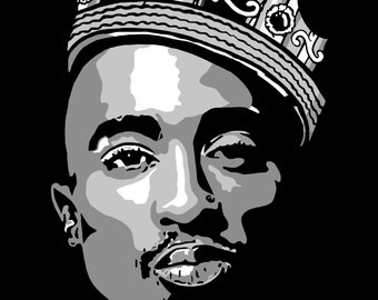 2Pac (Tupac Shakur) Digital Print