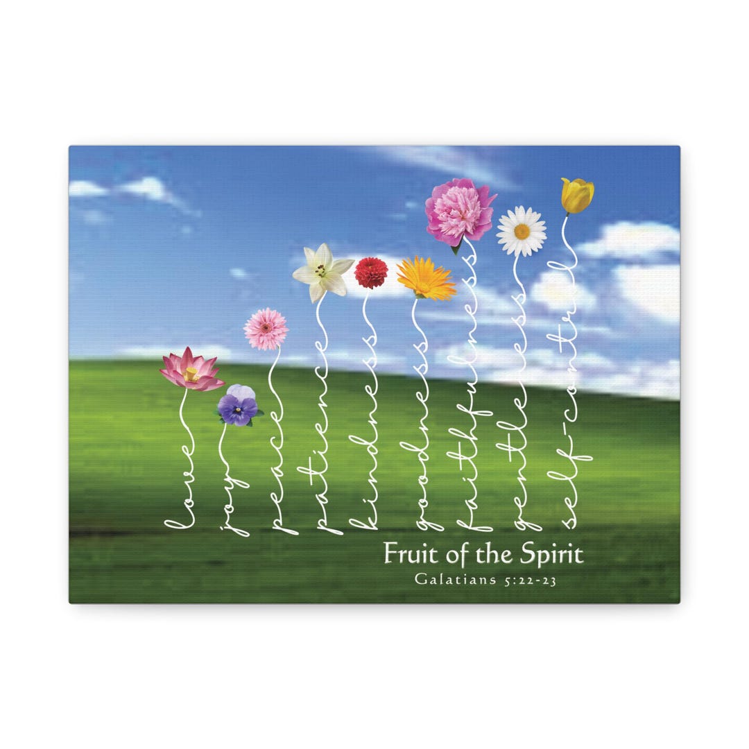 Fruit of the Spirit Wall Art Galatians 5:22-23 Bible Verse Artwork ...