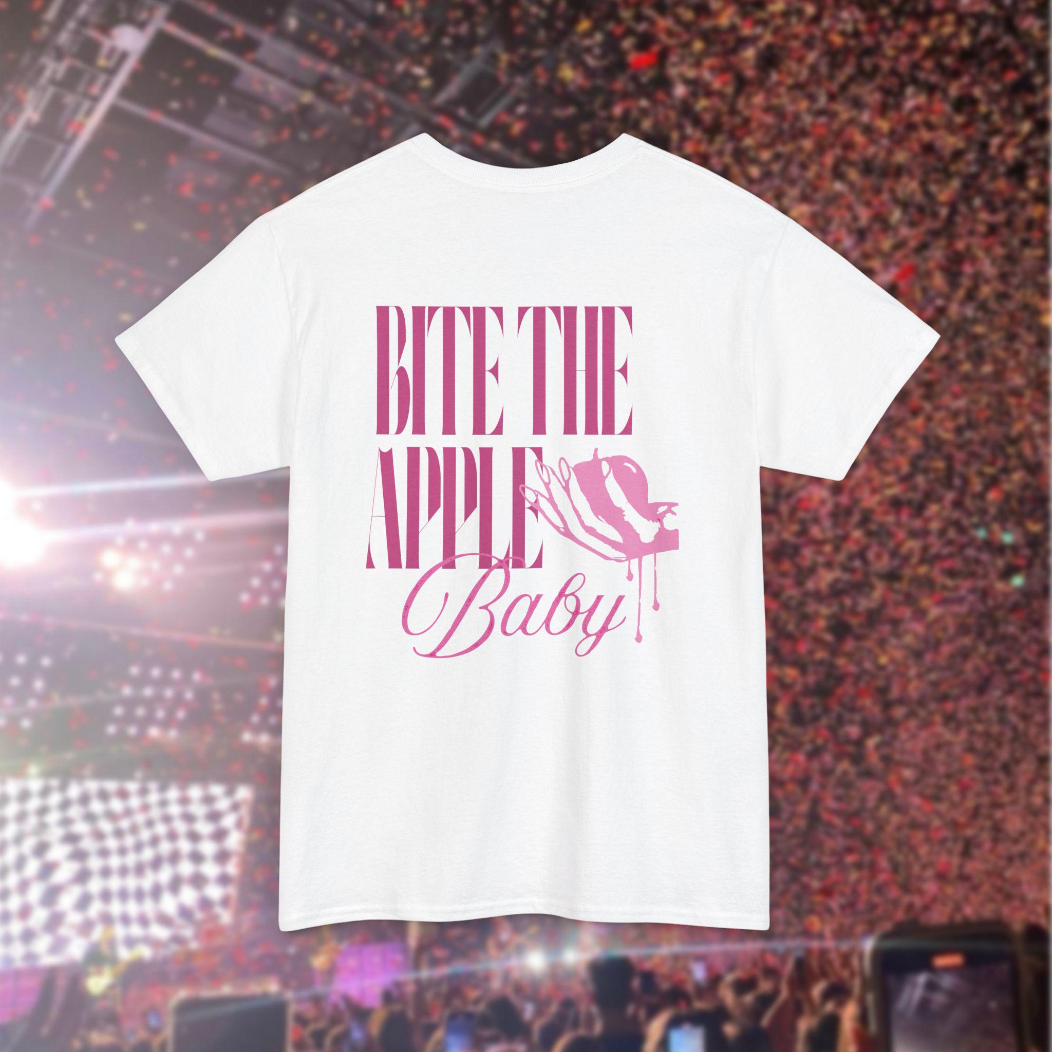NOT OK Bite the Apple Baby Unisex Heavy Cotton Tee Tshirt