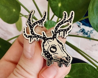 鹿の頭蓋骨×2個（おまけ付） 珍品コレクション：キョンの頭蓋骨｜2インチの鹿の頭蓋骨ステンド