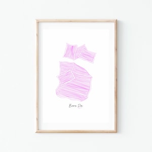 Print ‘Bore Da' | Print Gwely | Welsh Bedroom Print | Print Cymraeg | Welsh Wall Art | Celf Cymraeg