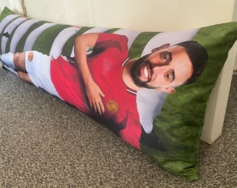 Bruno Fernandes Draught Excluder Cushion: Manchester United Plush Pillow Toy