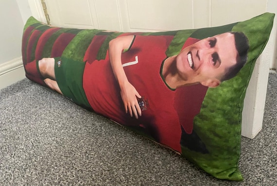 Cristiano Ronaldo CR7 Draught Excluder Cushion: Portugal Football Gift