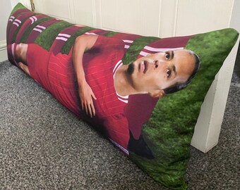 Virgil van Dijk Draught Excluder Cushion: Liverpool FC Novelty Pillow