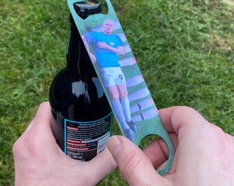 Erling Haaland Bar Blade Bottle Opener: Manchester City Football Gift