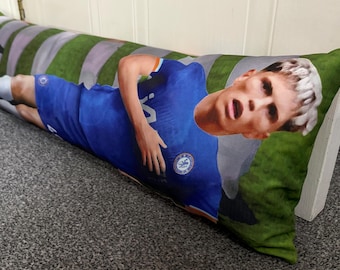 Alejandro Garnacho Draught Excluder Cushion: Chelsea FC Plush Pillow Toy
