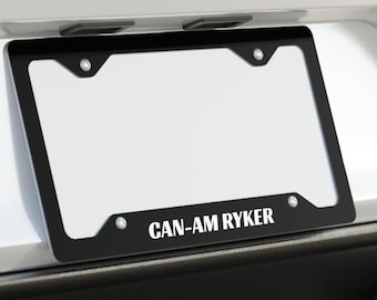 Can-Am Ryker License Plate Frame: Custom Color Aluminum