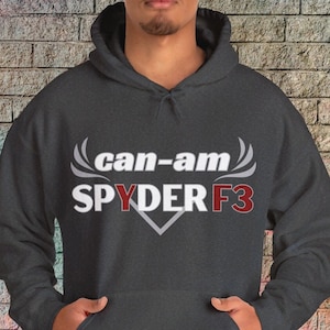 Can-Am Spyder F3 Hoodie: Ryder Graphic Sweatshirt Dark Heather