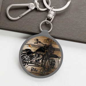 Motorcycle Keychain Gift, Bike Life Biker Key Tag, Motorcycle Lover Gift, Key Accessory, Motorbike Keyring, Moto Keychain, Biker Dad Gift