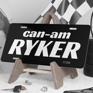 Custom Can-Am Ryker Vanity Plate: Aluminum Car Accessory