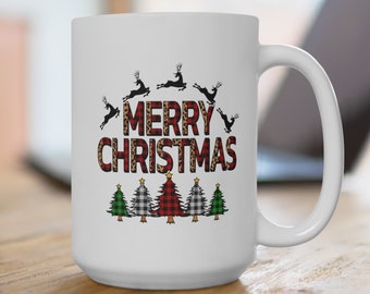 Merry Christmas Coffee Mug, Cocoa Mug, Christmas gift, Holiday Mug, Merry Christmas, Coffee Cup, Hot Cocoa, Secret Santa Gift,Winter Mug