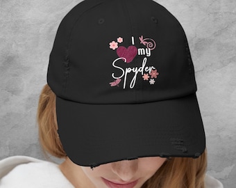 Can-Am Spyder Distressed Cap: Boho Trike Motorcycle Hat