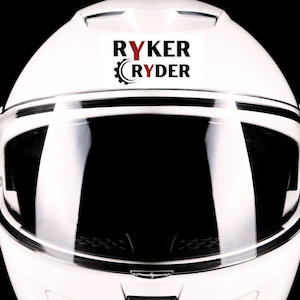 Can-Am Ryker Ryder Kiss-Cut Vinyl Decals, Can Am Ryker Sticker, Motorcycle Decal, RykerBike and Helmet Decal, Ryker Trike, Ryker Rally Gift