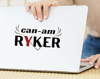 Can-Am Ryker Decal: Motorcycle Trike Sticker For 3 Wheeler Rider