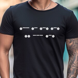 Warrior in Morse Code Crew Neck TShirt