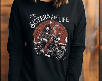 Moto Sisters for Life T-Shirt: Women's Motorcycle Tee