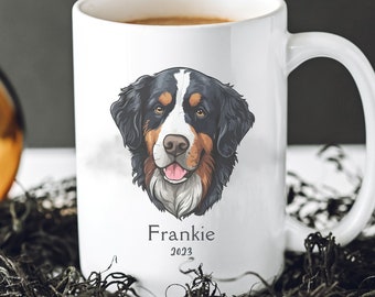 Custom Bernese Mountain Dog Mug: Personalized Pet Remembrance Gift