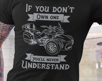 Can-Am Spyder F3 T-Shirt, Trike Motorcycle Rider Apparel for Men