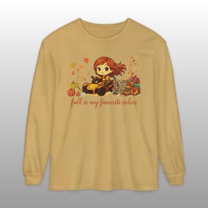 Can-Am Spyder Fall T-Shirt: Comfort Colors Moto Trike Girl Autumn Tee Mustard
