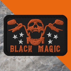 Screaming Skull Biker Embroidered Patch, Biker Vest Patch, Applique Patch, Iron-On or Sew-On Patch, Fun Patch for Motorcycle Lover