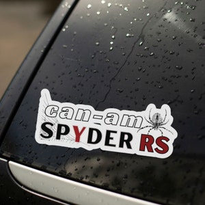 Can-Am Spyder RS Ryder Kiss-Cut Vinyl Decals, Can Am Spyder Sticker, Motorcycle Decal, Spyder Bike and Helmet Decal, Spyder Trike, RS