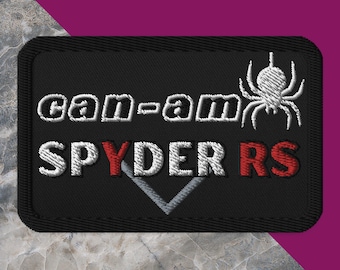 Can-Am Spyder RS Embroidered Patch: Jacket Vest Applique