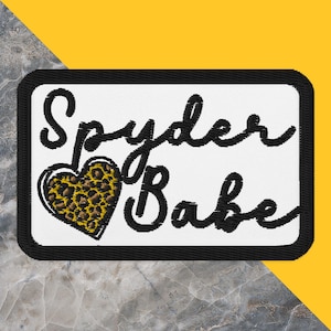 Can-Am Spyder Babe Embroidered Patch, Applique Patch, CanAm Spyder Trike Patch, Spyder Lover Gift, Jacket Patch, Vest Patch, Can Am Spyder