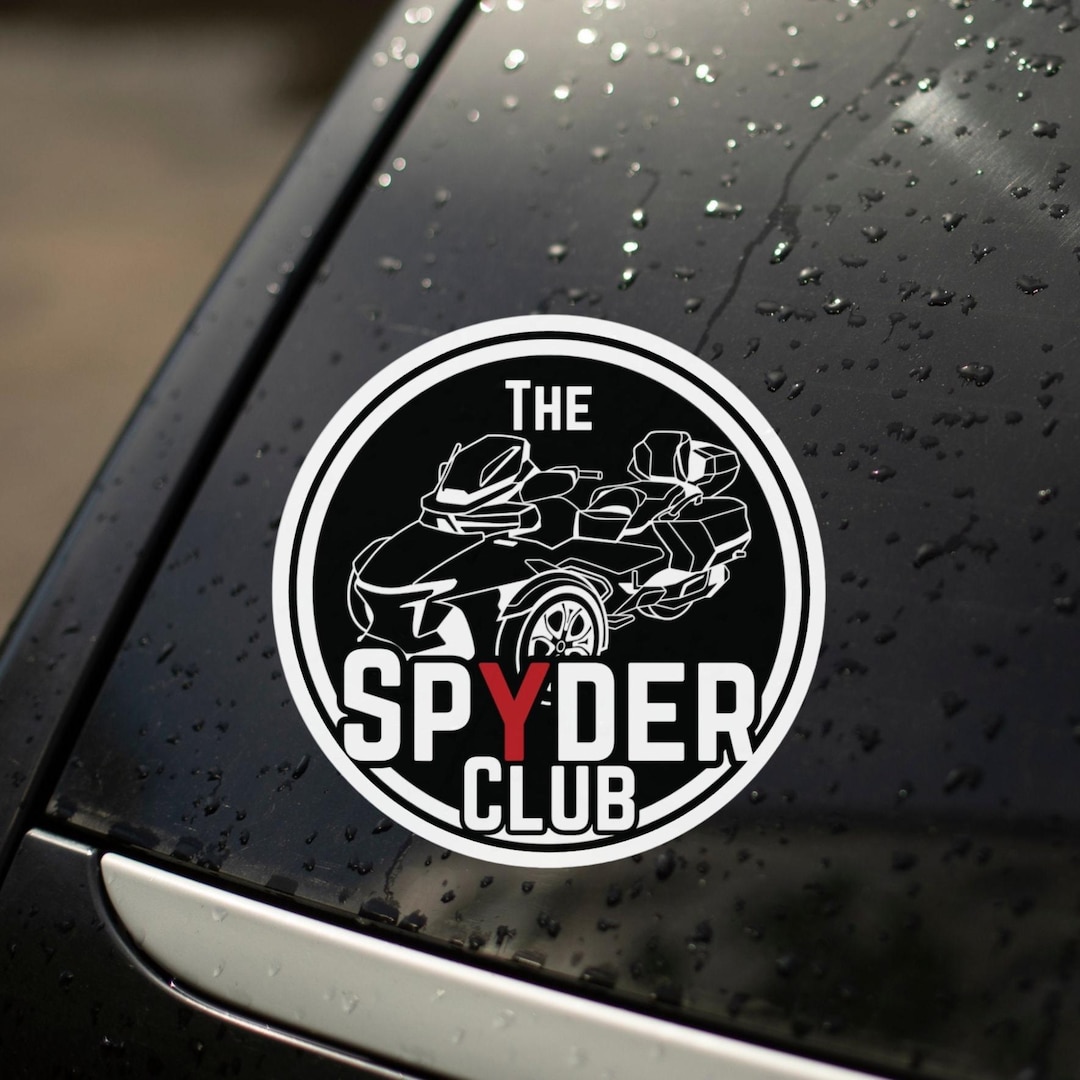Can-am Spyder Club Decal: Trike Motorcycle Helmet Sticker - Etsy