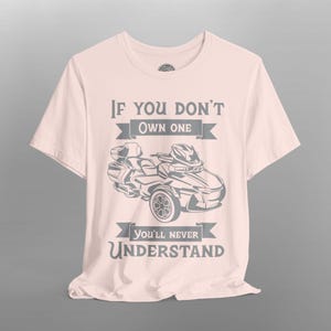 Can-Am Spyder RT T-Shirt: Trike Rider Pride Apparel Soft Pink