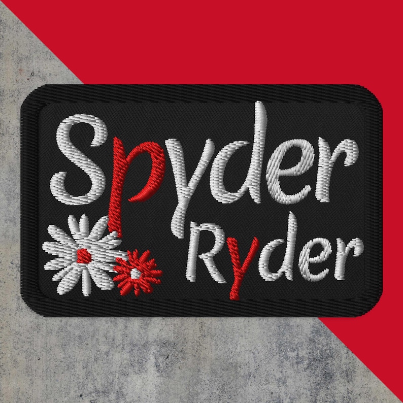 Can-Am Spyder Ryder Embroidered Motorcycle Patch Gift for Mom | Wife | Sister, CanAm Spyder Trike Applique, Spyder Lover Jacket | Vest Patch