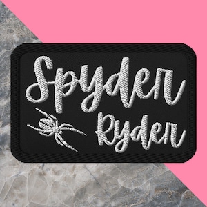 Can-Am Spyder Embroidered Patch, Applique Patch, CanAm Spyder Trike Patch, Spyder Lover Gift, Jacket Patch, Vest Patch, Can Am Spyder Patch