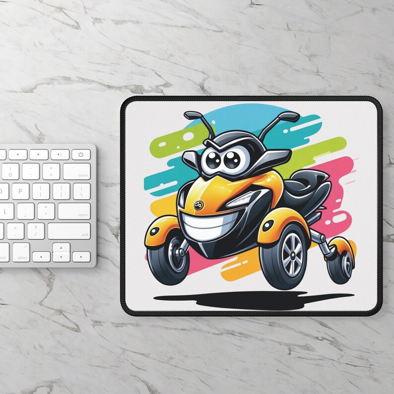 Can-Am Spyder/Ryker Mouse Pad: Watercolor Motorcycle Art image 2