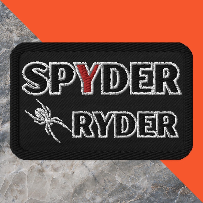 Can-Am Spyder Embroidered Patch, Applique Patch, CanAm Spyder Trike Patch, Spyder Lover Gift, Jacket Patch, Vest Patch, Can Am Spyder Patch