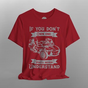 Can-Am Spyder RT T-Shirt: Trike Rider Pride Apparel Canvas Red