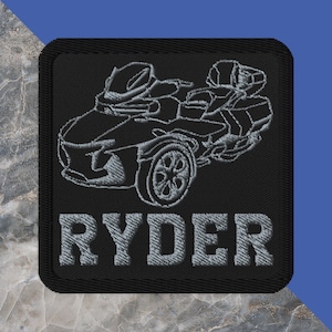Can-Am Spyder Embroidered Patch, Applique Patch, Spyder Motorcycle Patch, Spyder Lover Gift, Jacket Patch, Vest Patch, Can Am Spyder Patch