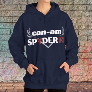Can-Am Spyder F3 Hoodie: Ryder Graphic Sweatshirt Navy