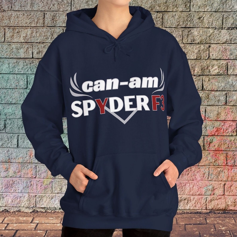 Can-Am Spyder F3 Hoodie: Ryder Graphic Sweatshirt Navy