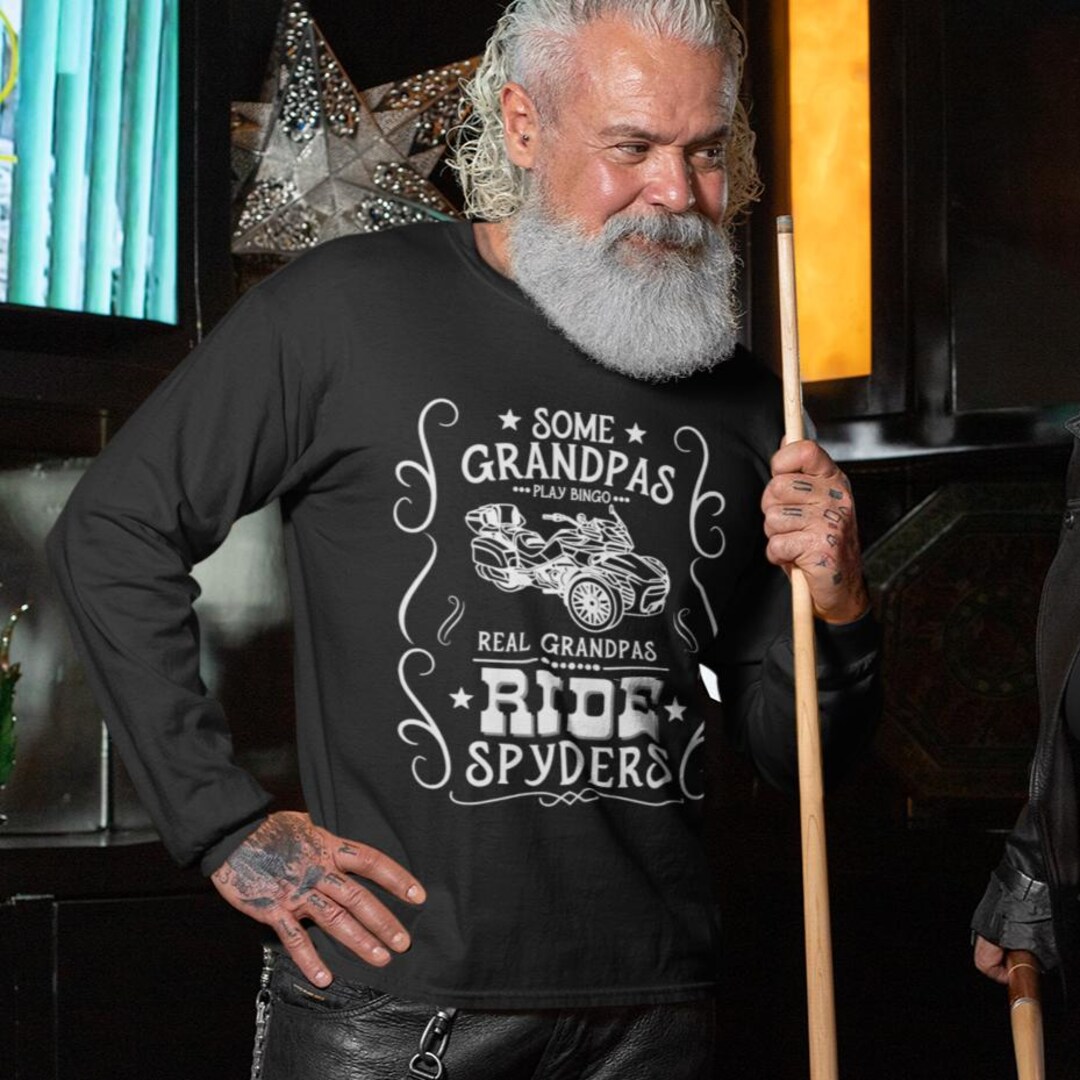 Sweatshirt Humour Grand-Père à Trike – Cool Grandpas Ride Trikes – Cadeau Motard – Coupe Classique