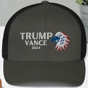 Trump Hat, Trump Vance 2024 , President Trump Patch Cap, Ultra MAGA Hat, Republican, Embroidered Patriot Trucker USA Gifts