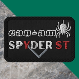 Can-Am Spyder Embroidered Patch, Applique Patch, CanAm Spyder Trike Patch, Spyder Lover Gift, Jacket Patch, Vest Patch, Can Am Spyder Patch
