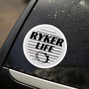 Ryker Life Helmet Sticker, Can-Am Trike Decal, Ryker Lover Sticker Gift, Ryker Gift, Ryker Bumper Sticker, CanAm Ryker Bike Helmet Decal