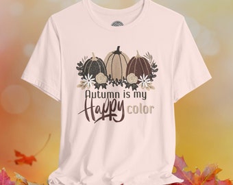 Cottagecore Autumn Pumpkin Shirt: Vintage Halloween Tee
