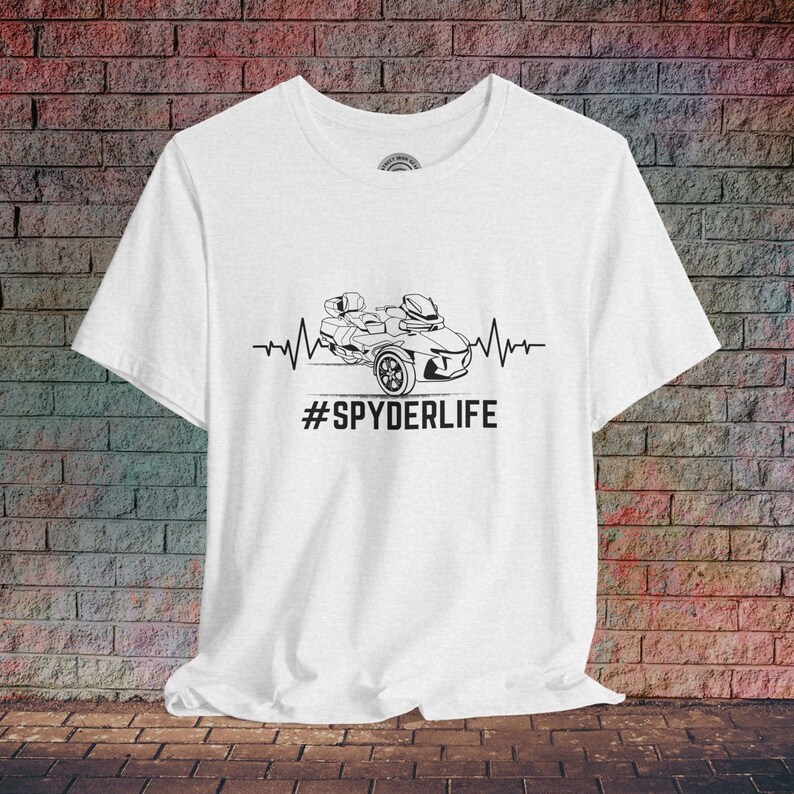 Can-Am Spyder RTL T-Shirt: Moto Mom Gift, #SpyderLife Graphic Ash