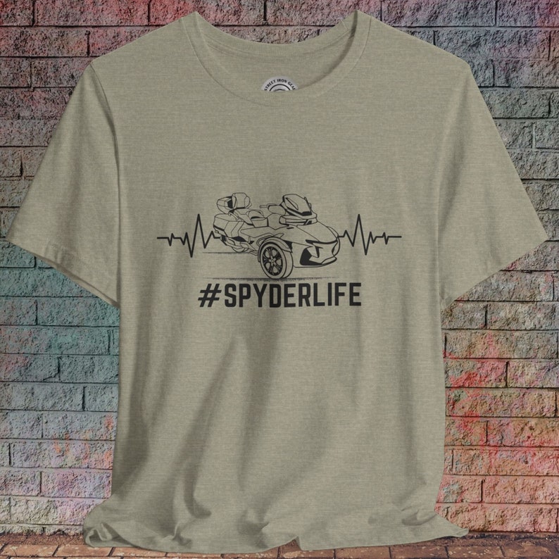 Can-Am Spyder RTL T-Shirt: Moto Mom Gift, #SpyderLife Graphic Heather Stone