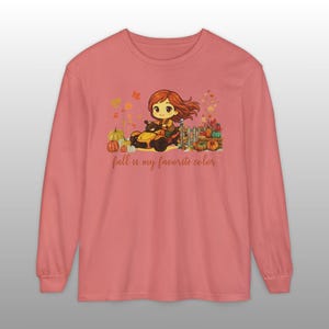 Can-Am Spyder Fall T-Shirt: Comfort Colors Moto Trike Girl Autumn Tee Watermelon